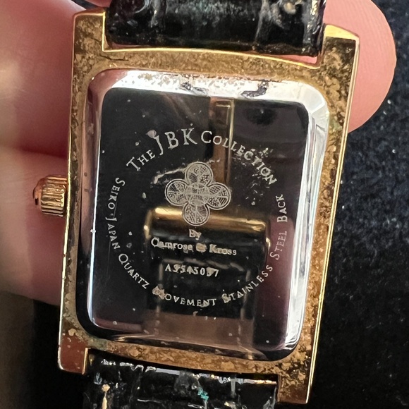 Vintage Camrose Kross JBK Jackie Kennedy Gold Tone Crystal Quartz Watch - Picture 4 of 4
